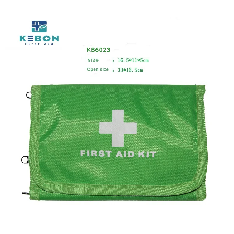 Foldable Green First Aid Kit