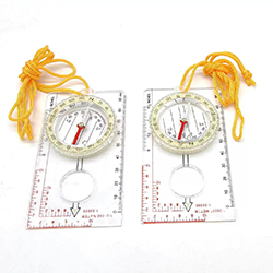 Gennemsigtig grundplade kompas